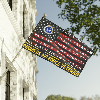 US Air Force Veteran Flag - 60 x 36