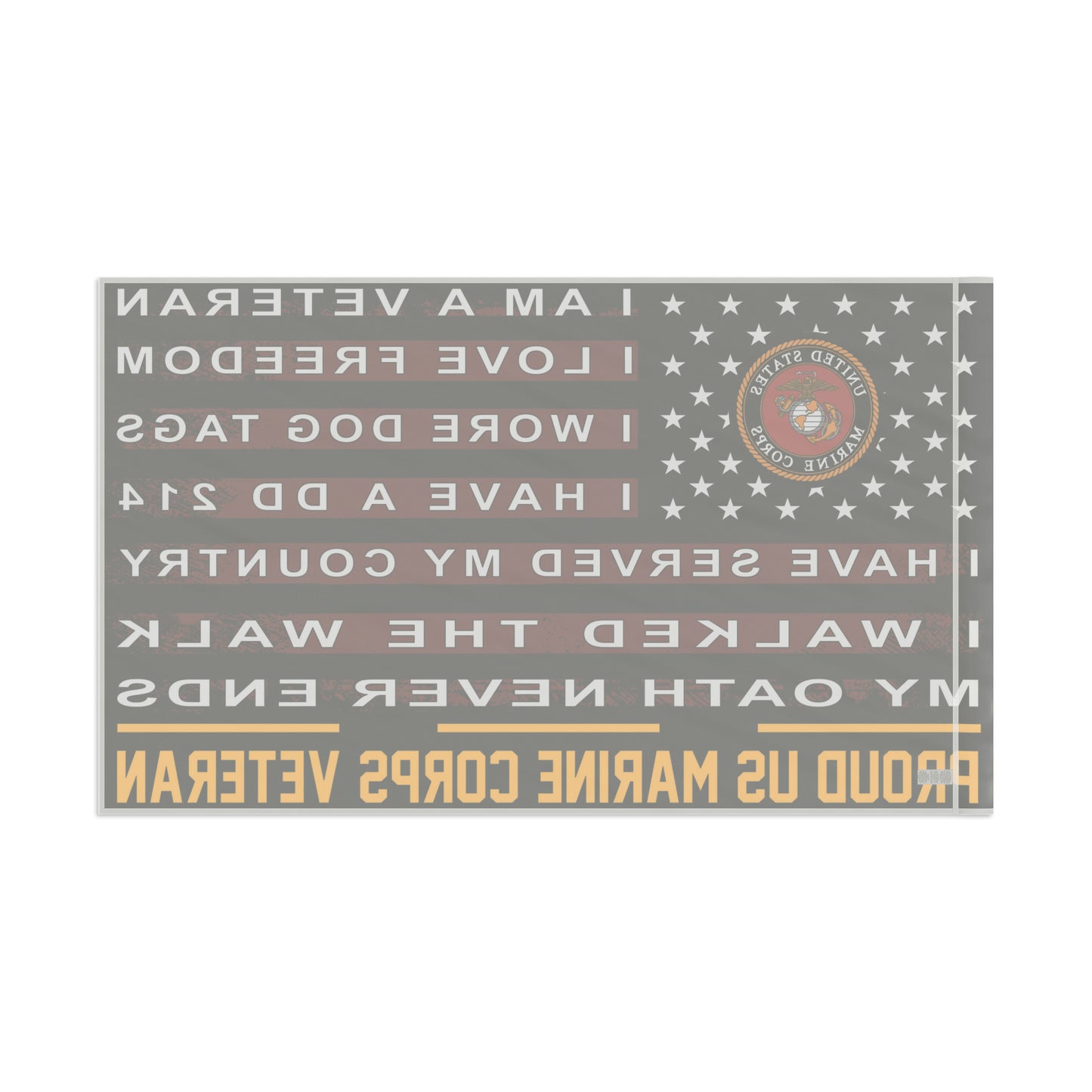 US Marine Corps Veteran Flag- 60 x36