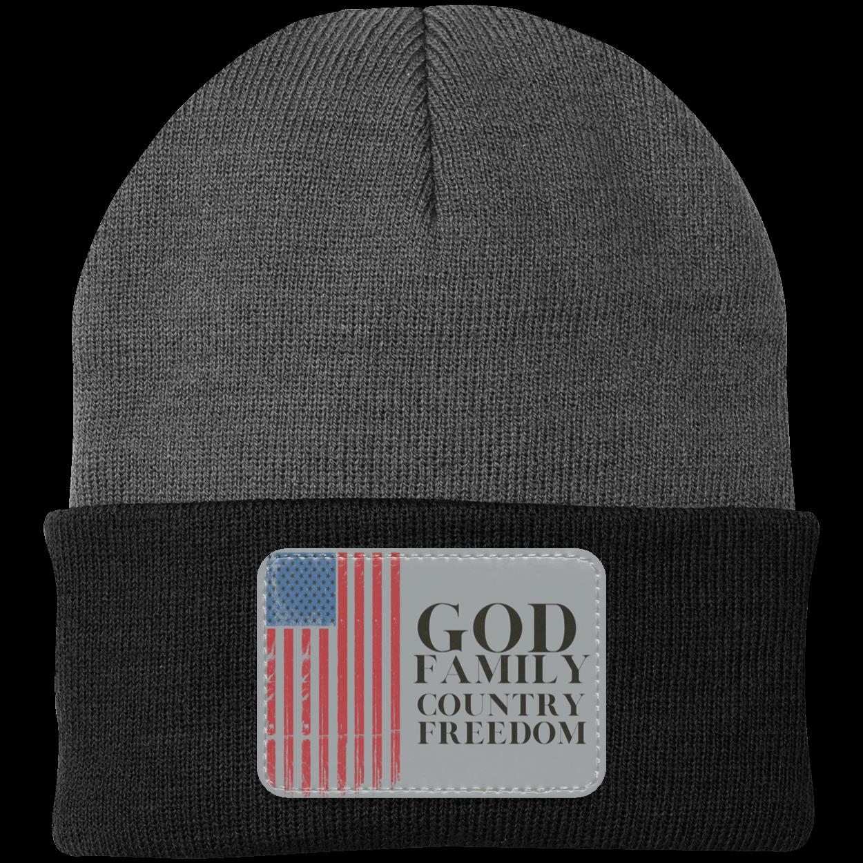 God, Family, Country, Freedom Beanie