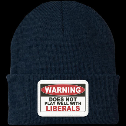 Warning Label Knit Beanie