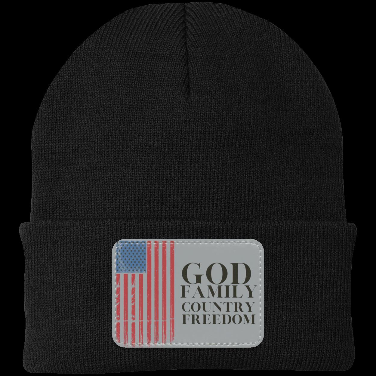 God, Family, Country, Freedom Beanie