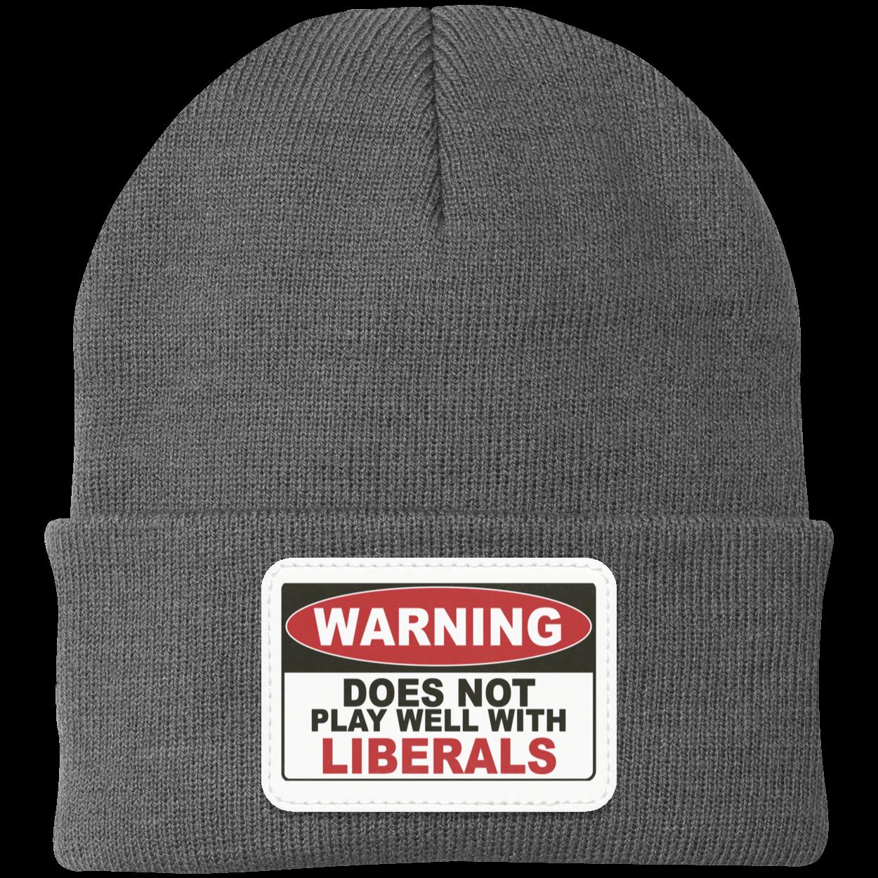 Warning Label Knit Beanie