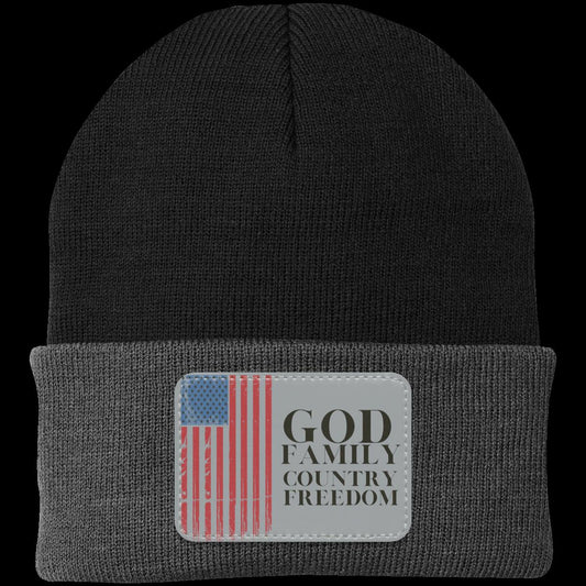 God, Family, Country, Freedom Beanie