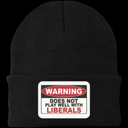 Warning Label Knit Beanie