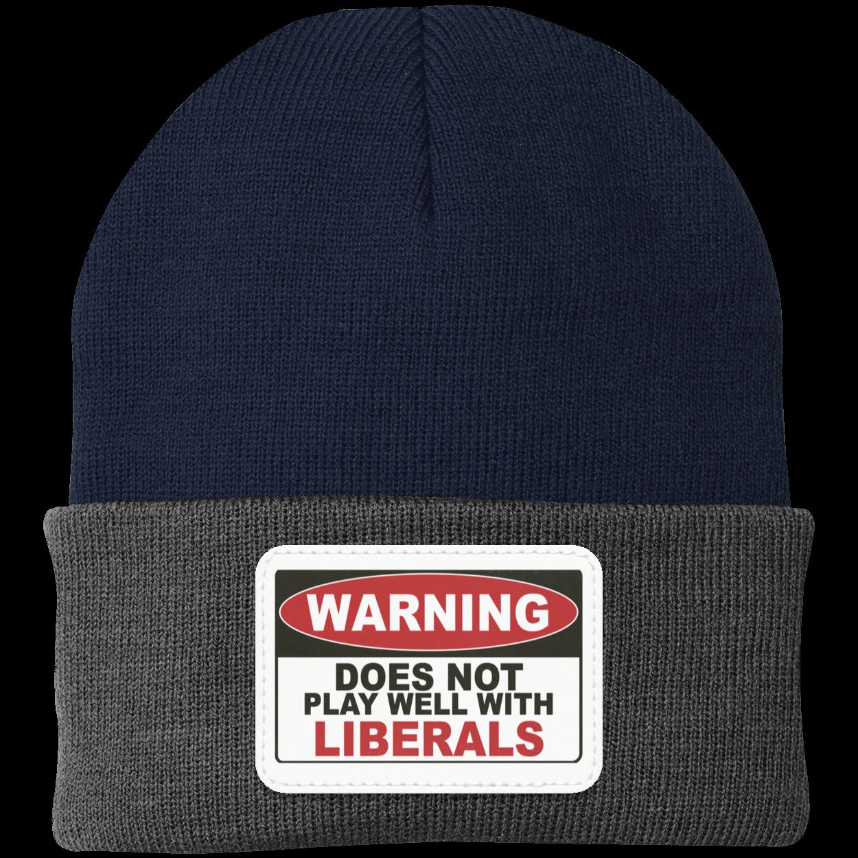 Warning Label Knit Beanie