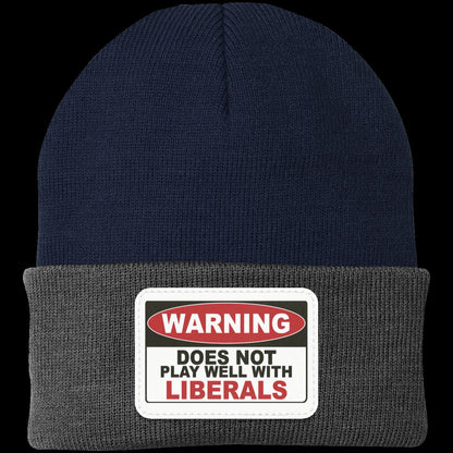 Warning Label Knit Beanie