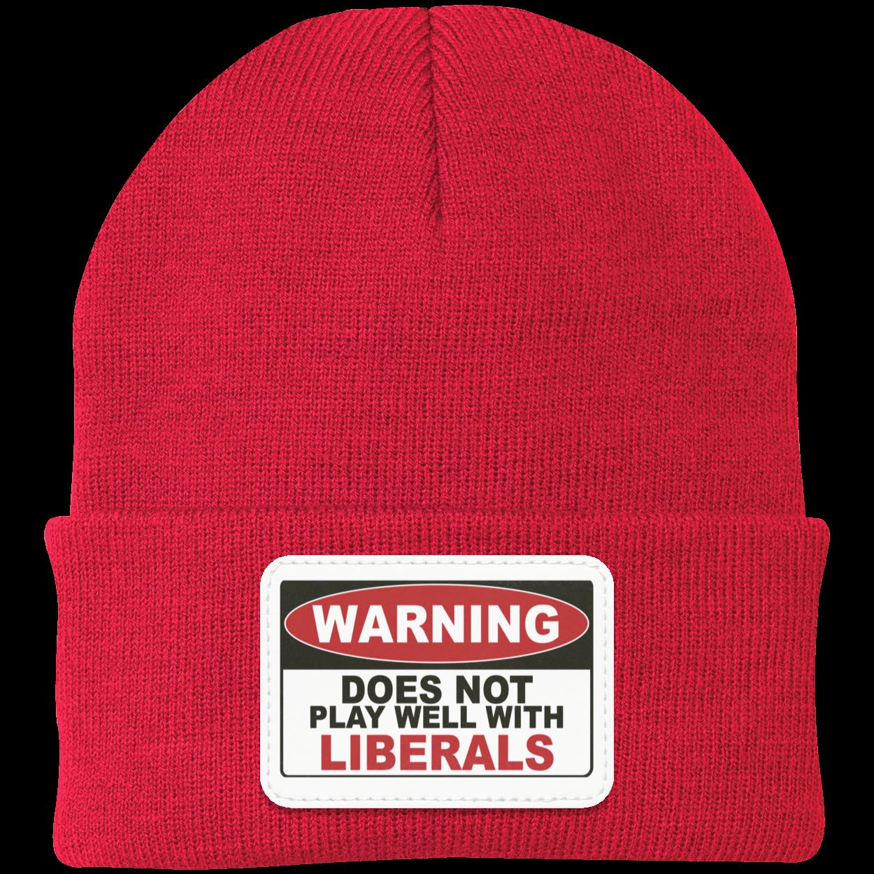 Warning Label Knit Beanie