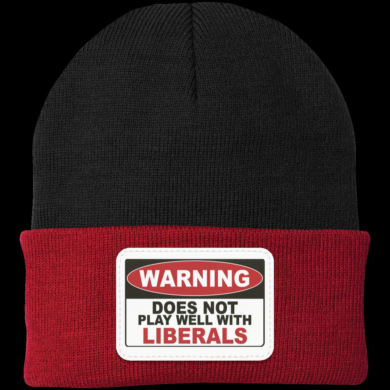 Warning Label Knit Beanie