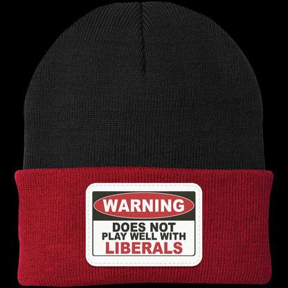 Warning Label Knit Beanie