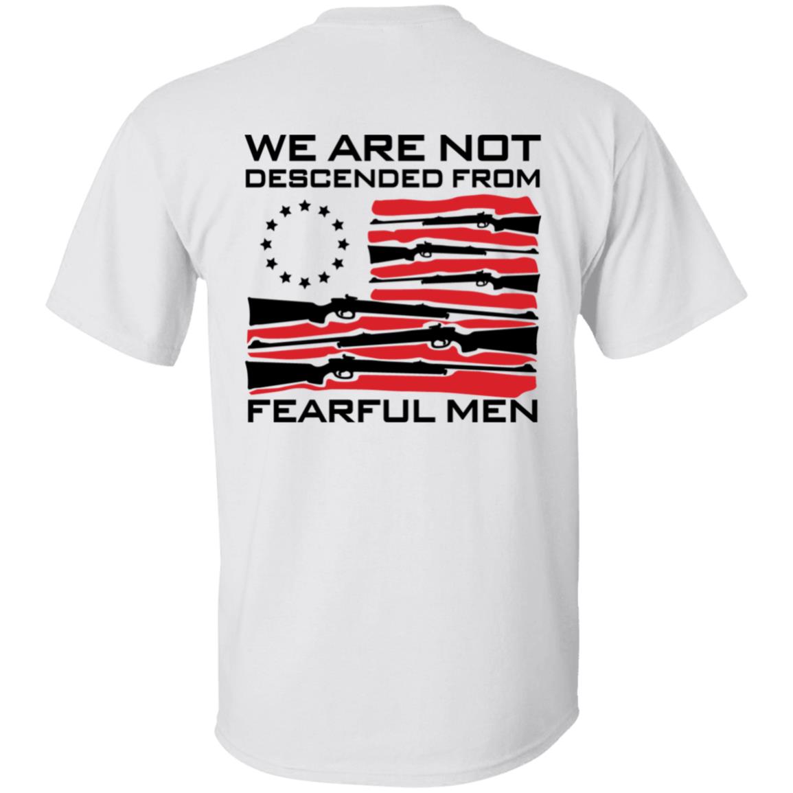 We Are Not Descended From Fearful Men- Full back and flag on left front