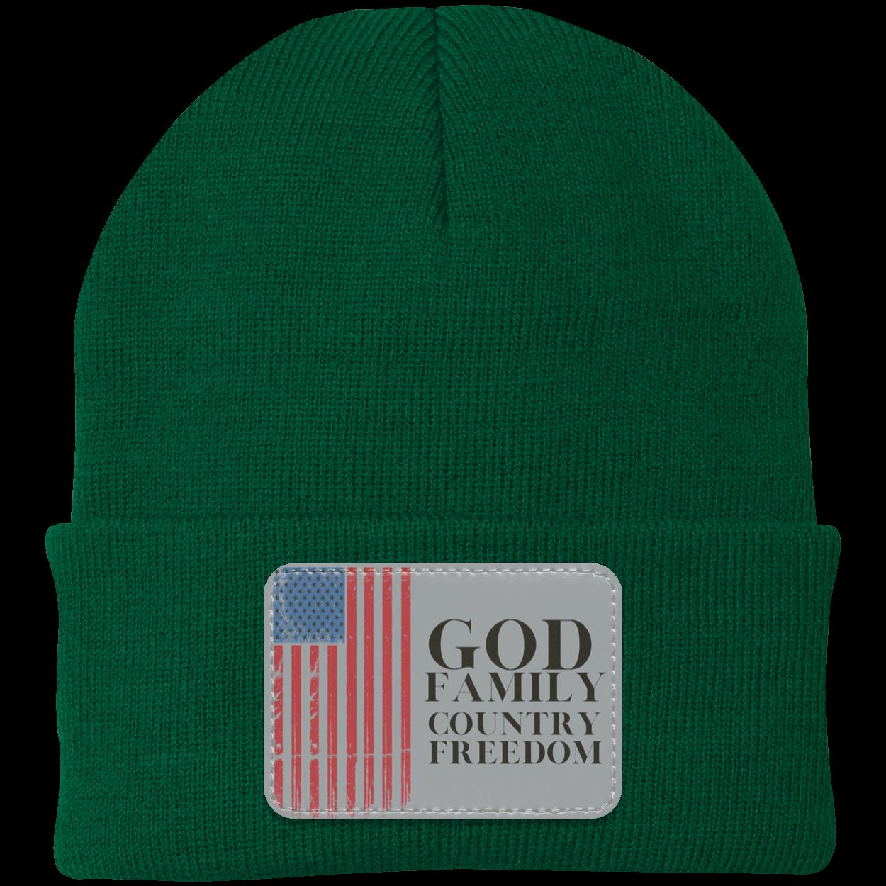 God, Family, Country, Freedom Beanie