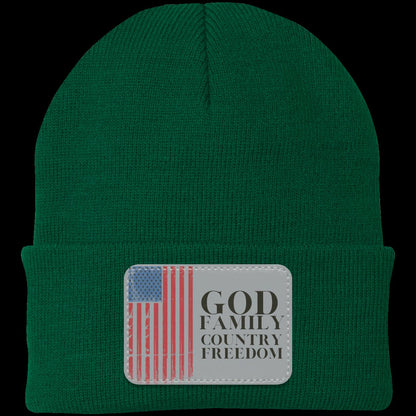 God, Family, Country, Freedom Beanie