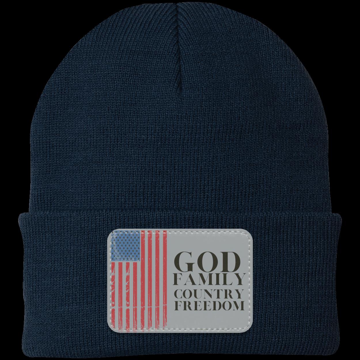 God, Family, Country, Freedom Beanie