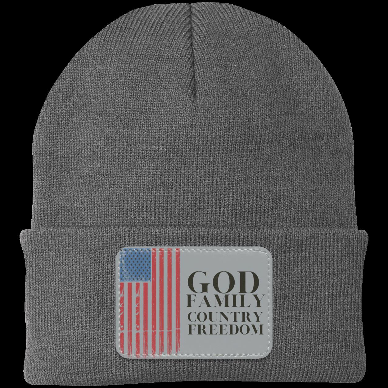 God, Family, Country, Freedom Beanie