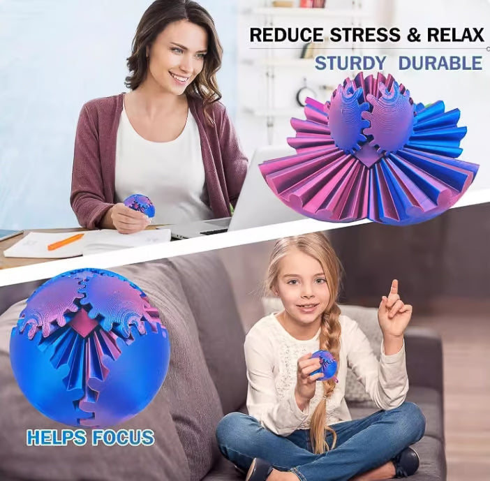 RelaxSphere Gear Ball Fidget Toy