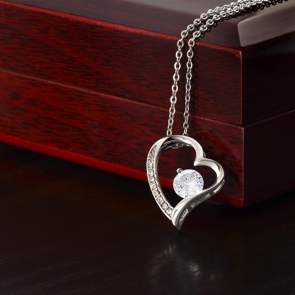 To My Daughter ~ Love, Dad- Forever Love Heart Pendant