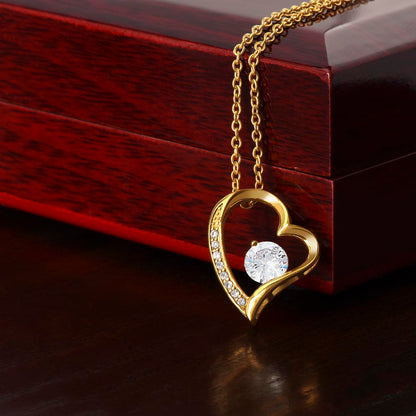 To My Daughter ~ Love, Dad- Forever Love Heart Pendant