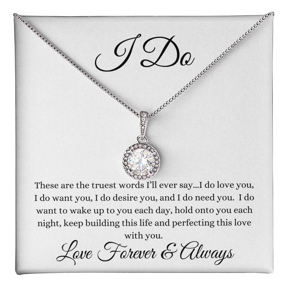 I Do Eternal Hope Necklace (White background)