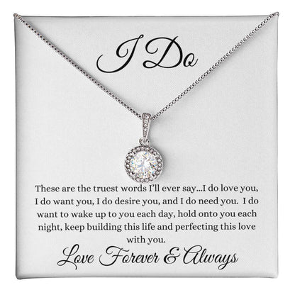 I Do Eternal Hope Necklace (White background)