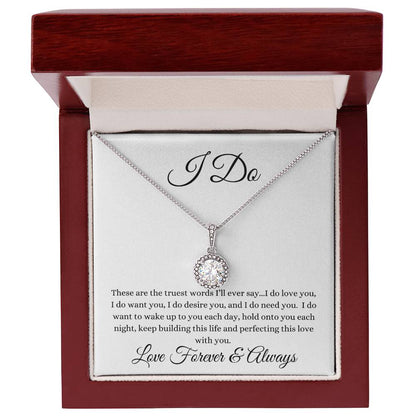 I Do Eternal Hope Necklace (White background)