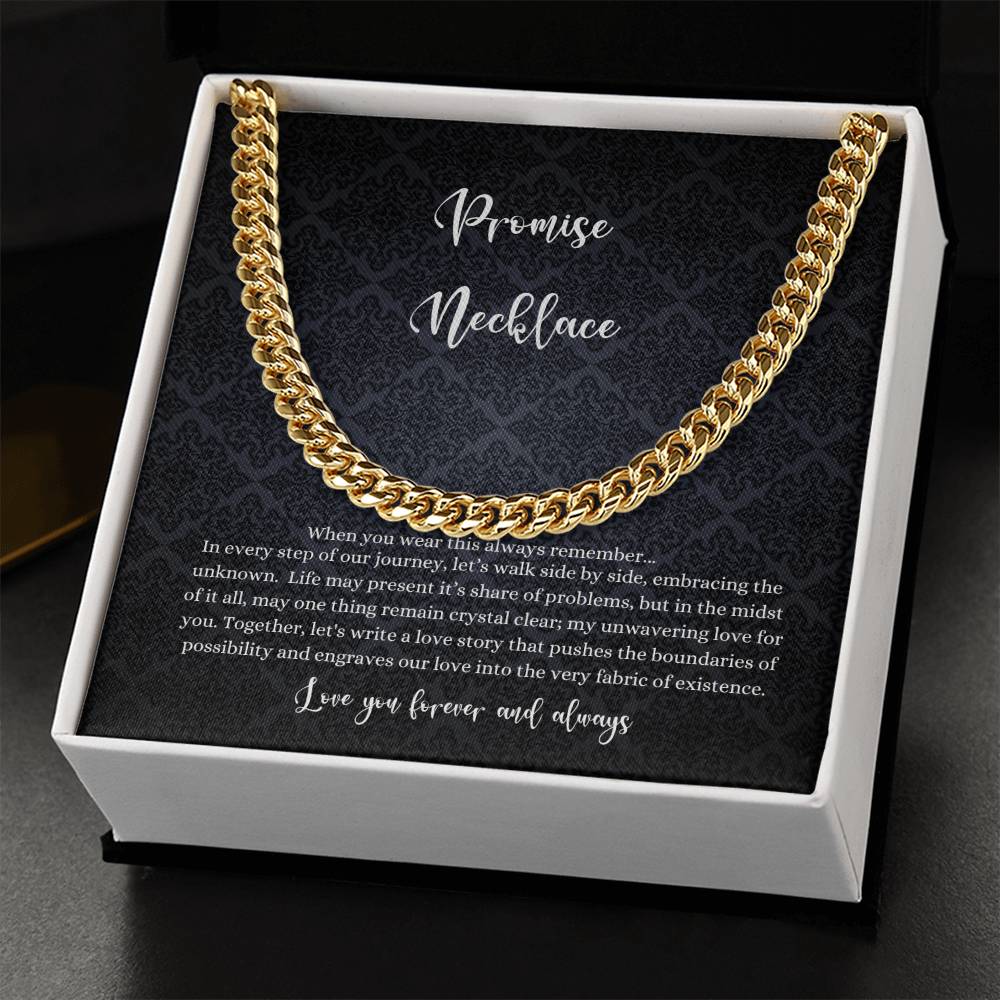 Men's Cuban Promise Necklace