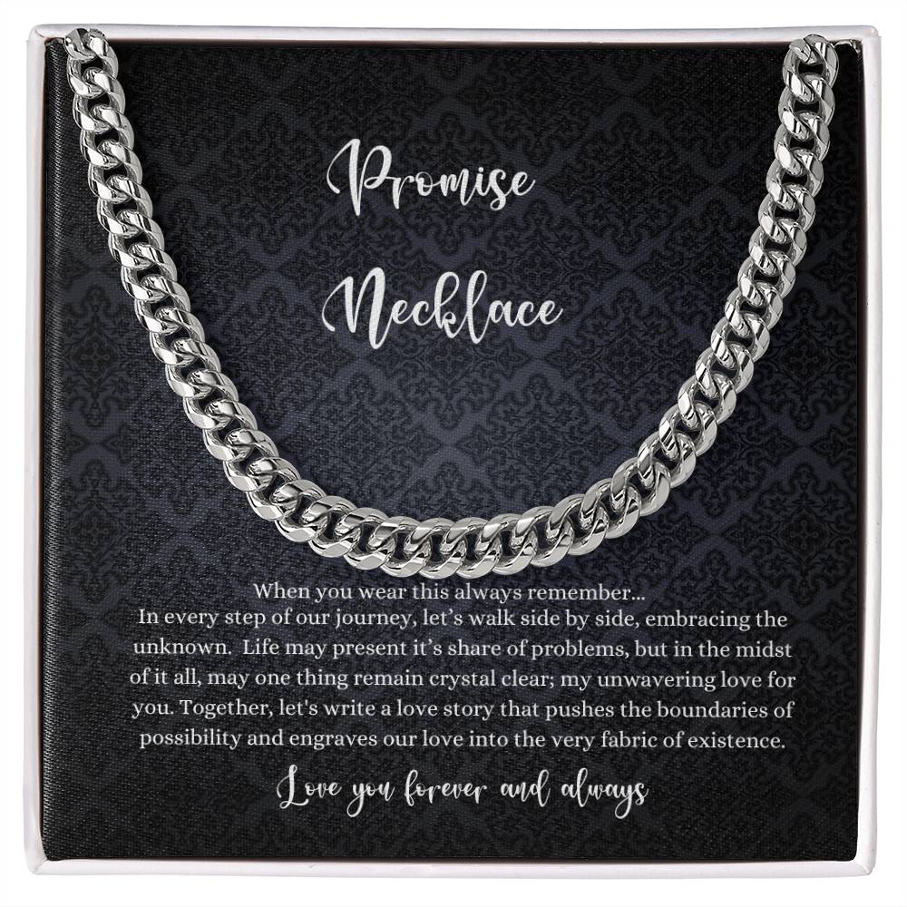 Men's Cuban Promise Necklace