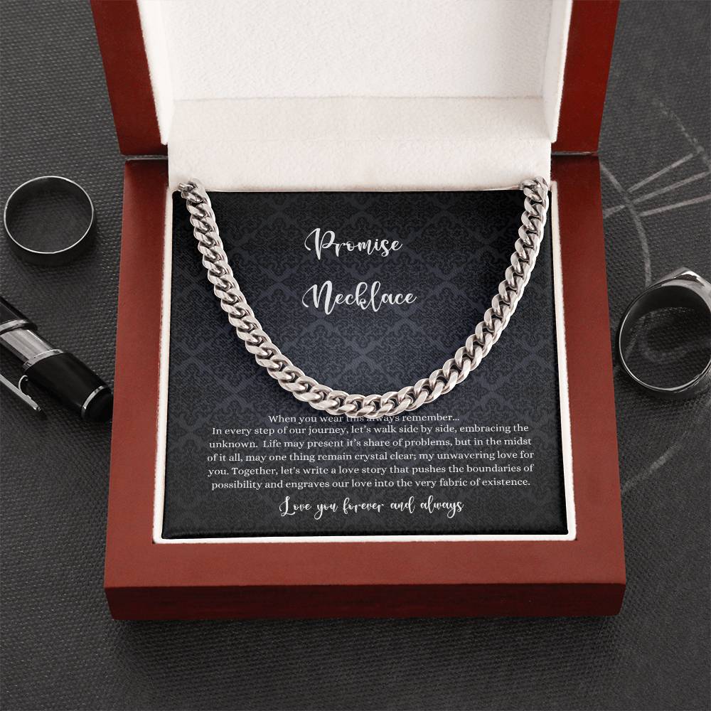 Men's Cuban Promise Necklace