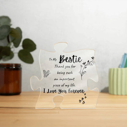 To My Bestie - Acrylic Puzzle Plaque