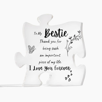 To My Bestie - Acrylic Puzzle Plaque