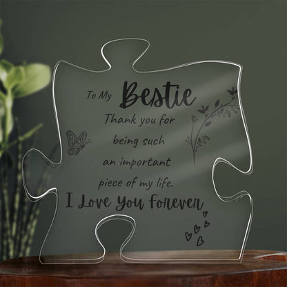 To My Bestie - Acrylic Puzzle Plaque