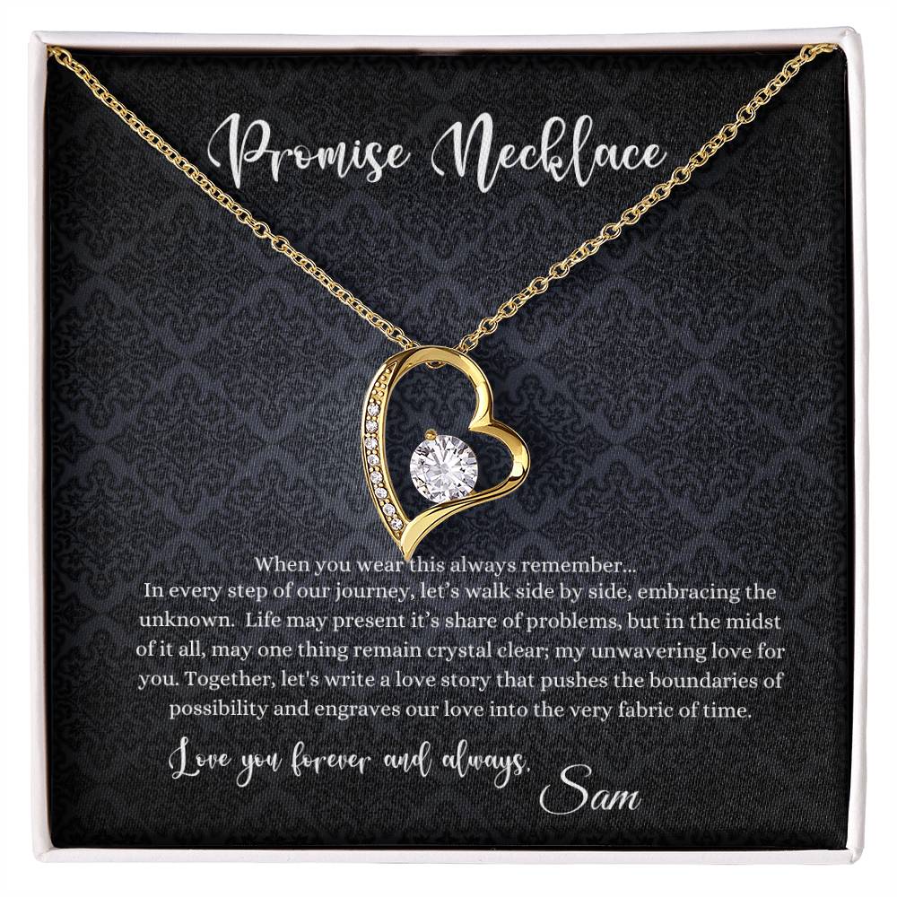 Personalized Forever Love Promise Necklace