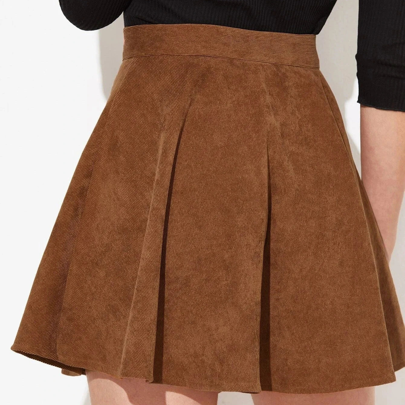 Elleigh Corduroy A-Line Skirt